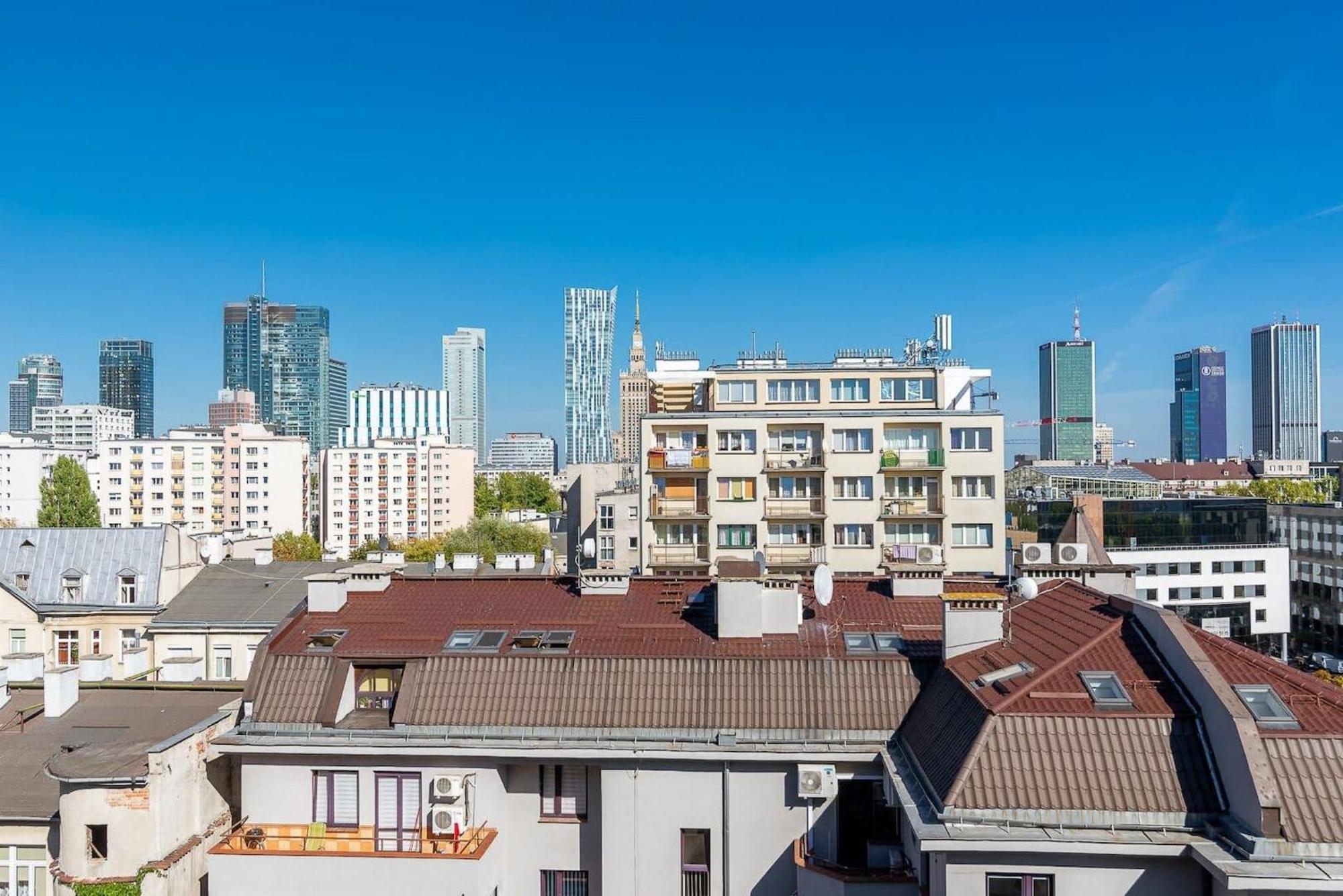Navy Aesthetic Apartment With Balcony By Noclegi Renters Warsaw Luaran gambar