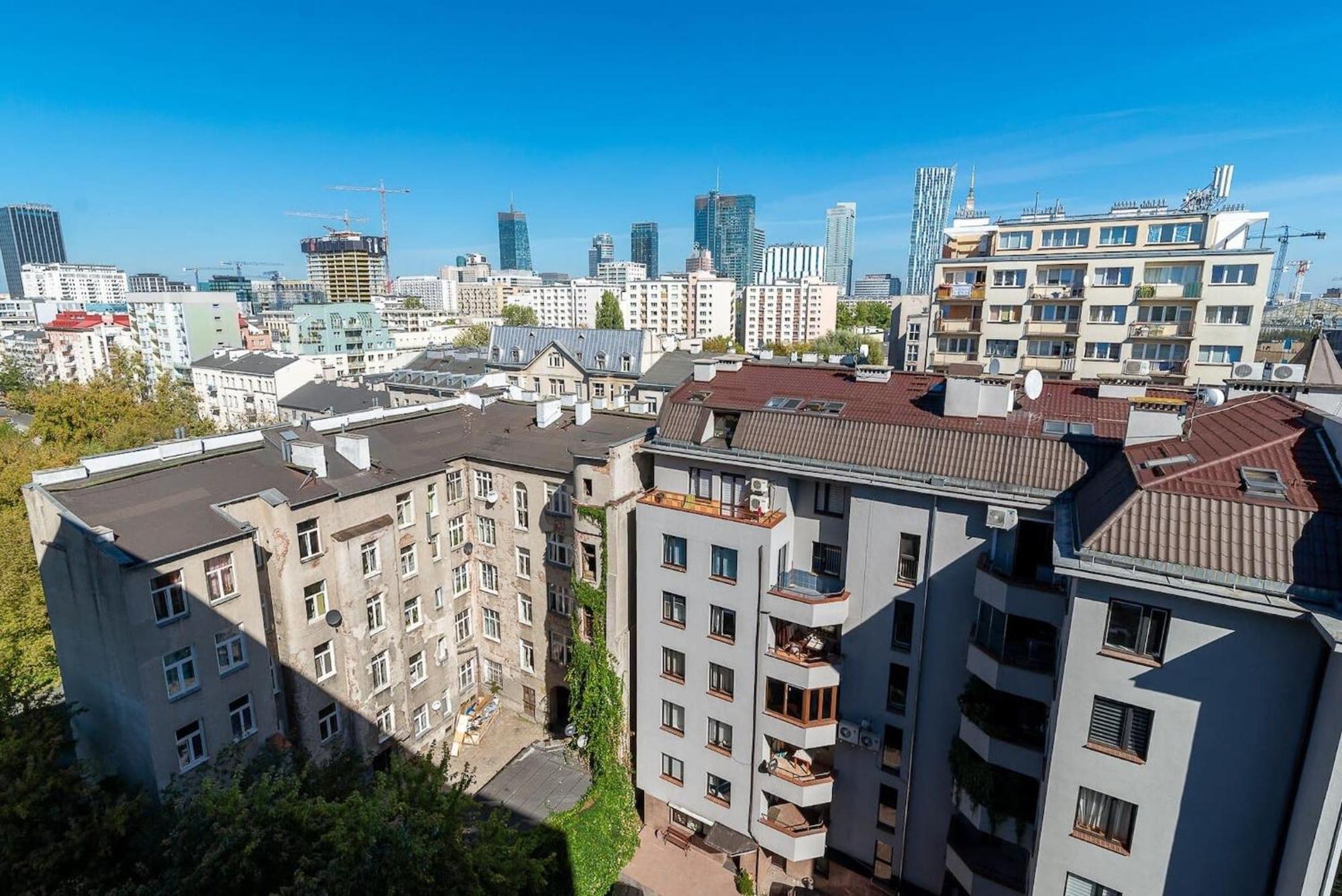 Navy Aesthetic Apartment With Balcony By Noclegi Renters Warsaw Luaran gambar
