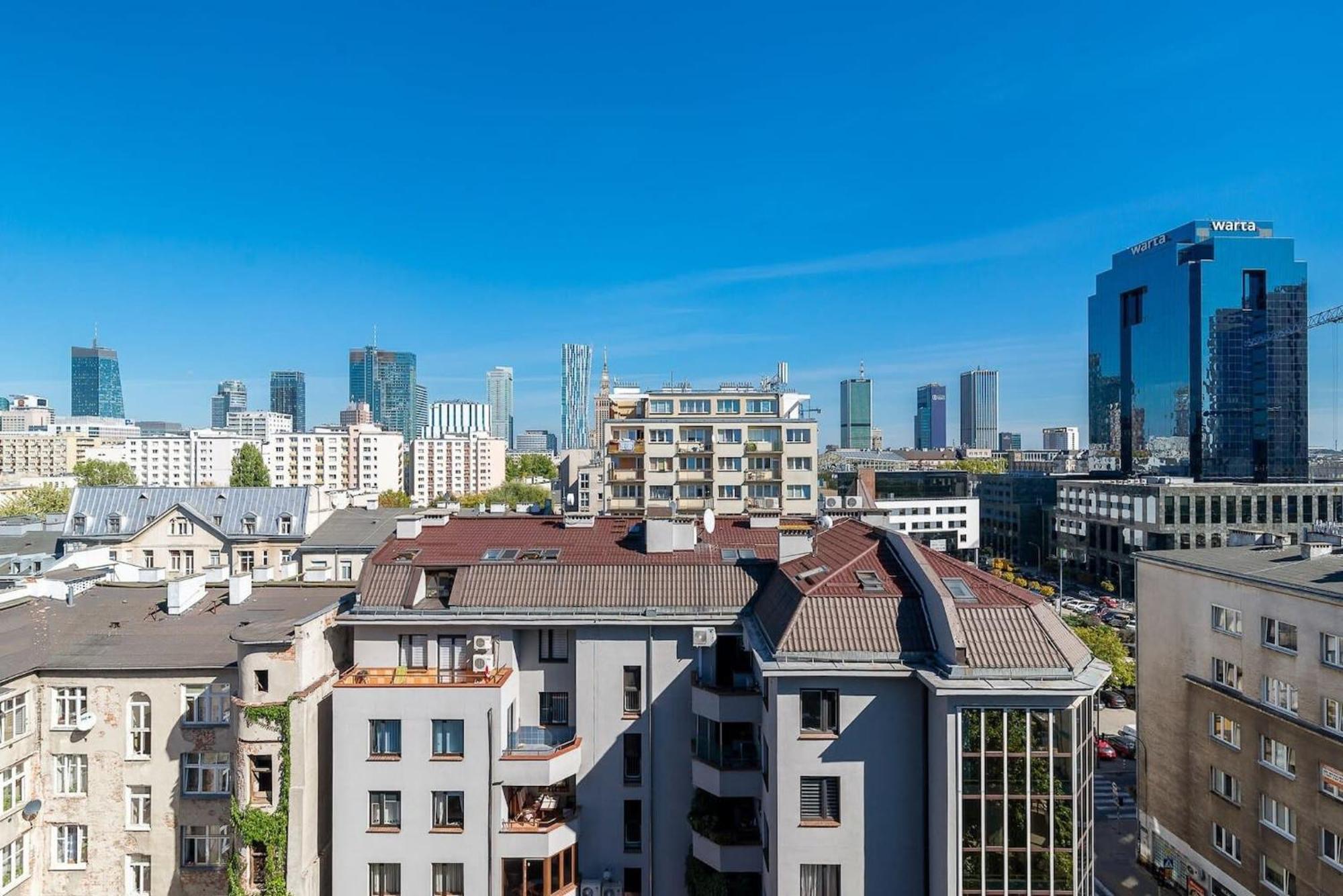 Navy Aesthetic Apartment With Balcony By Noclegi Renters Warsaw Luaran gambar